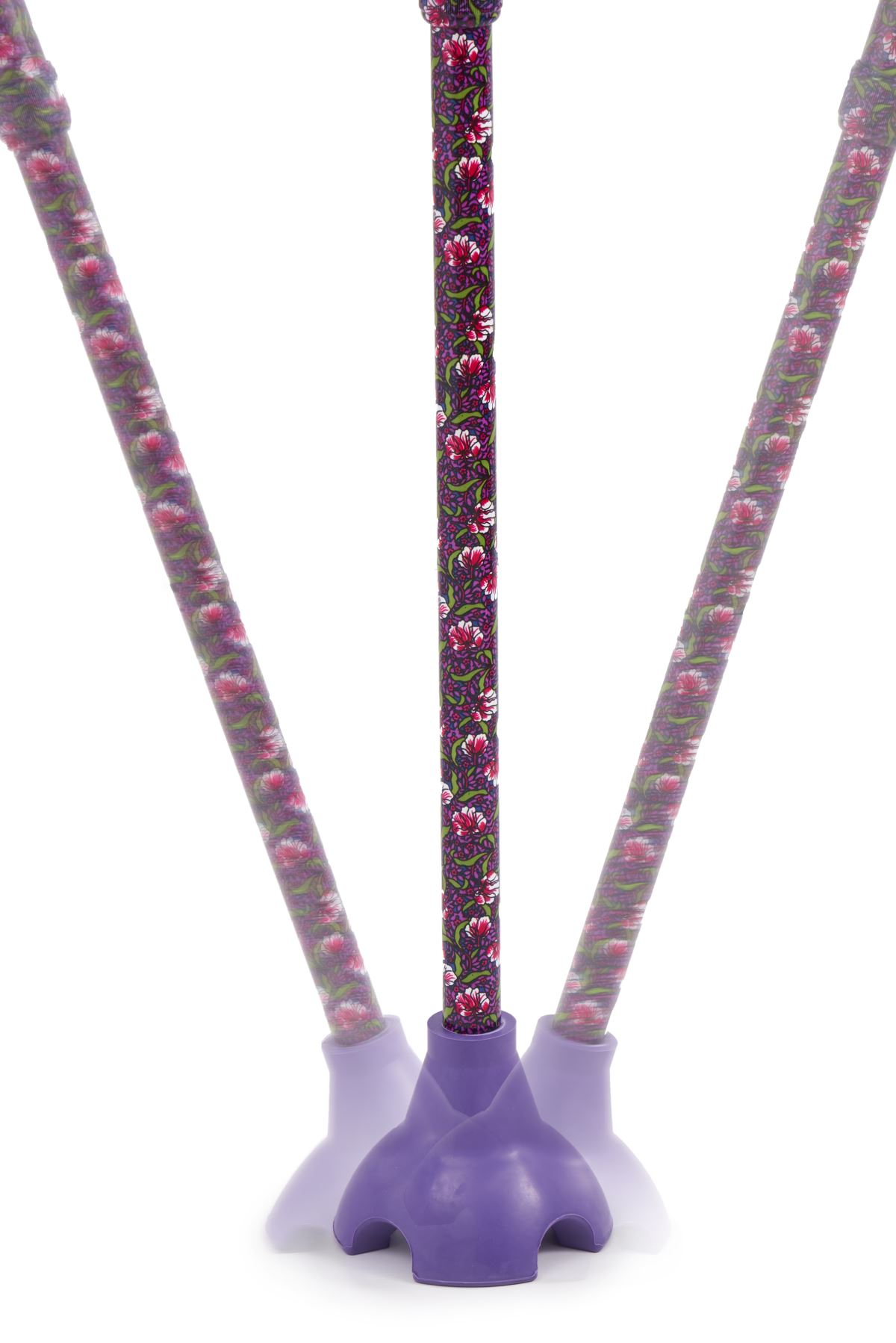 The elastic quad base makes the cane more stable and anti-skid from different angles.